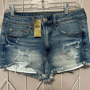 American eagle high rise festival/ medium destroy size 6